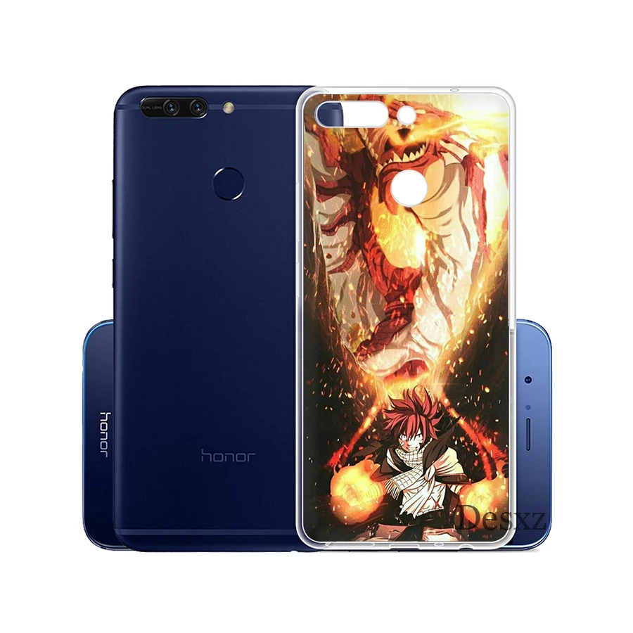 Мягкий ТПУ чехол для телефона с хвостом феи Huawei Honor 6A 7A 7X 7C 8X 8 9 10 Lite|Чехлы-накладки|