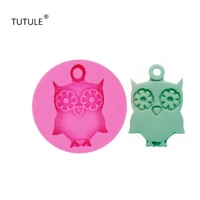 gadgets owl small mold for polymer clay air dry fondant modeling silicone push mold