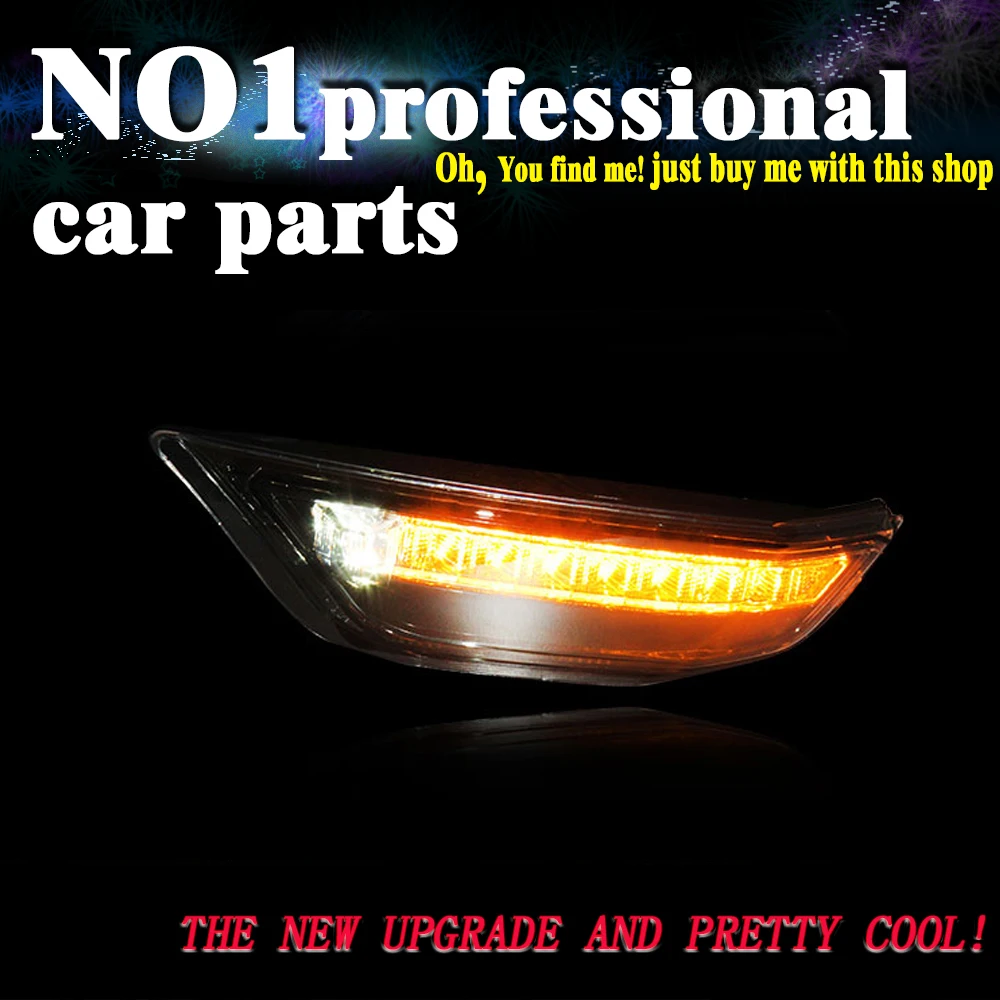 

car accessories for Ford Mustang daytime running light 2015-2018 LED Front bumper light DRL+turn signal LED Accessories