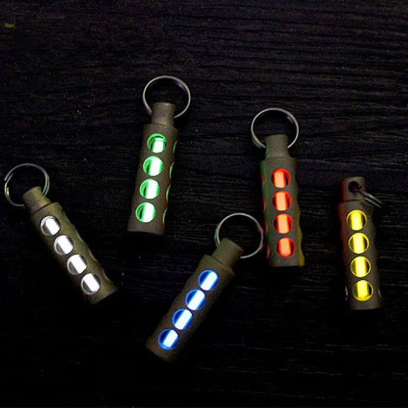 Открытый EDC мульти инструменты цилиндр титановый сплав тритиевая газовая лампа