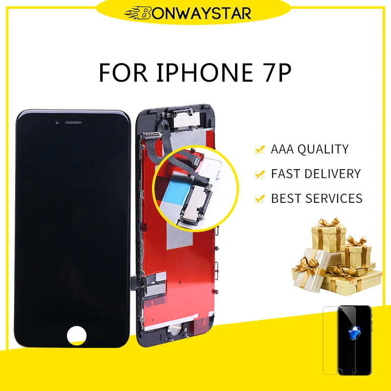 Лучшее качество для iPhone 7 Plus A1661 A1784 ЖК-дисплей полный комплект Замена ЖК сенсорный экран сборка 100% протестированный ЖК-экран