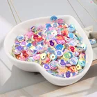 10 гупак. 6 мм круглая чашка блестящие цвета Pvc свободная фотография Свадебное Ремесло, Детские Diy женские аксессуары для одежды