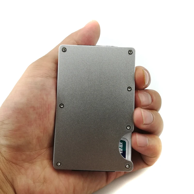 Rfid-блокировки банк держатель для карт Для мужчин кредитной карты бумажник