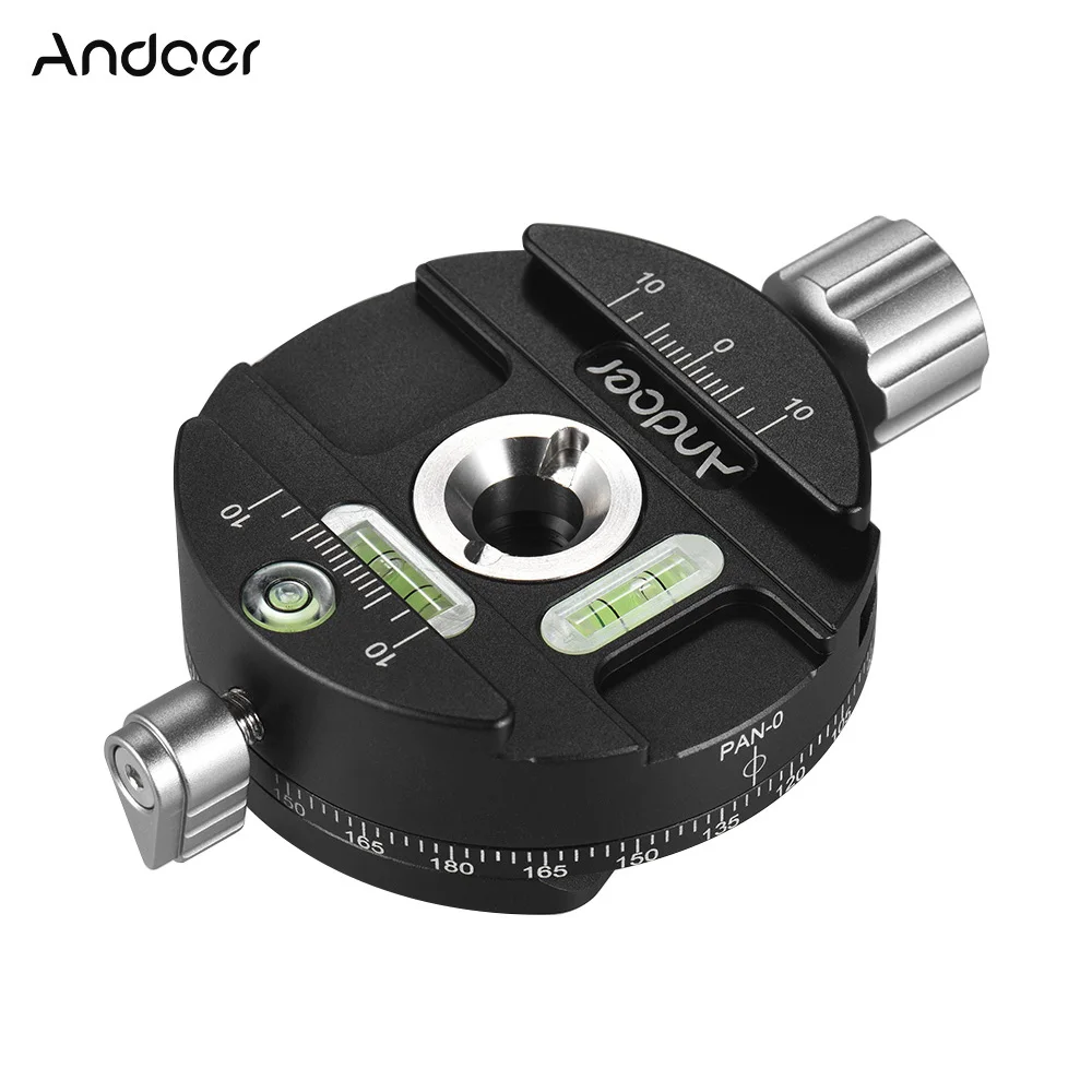 

Andoer PAN-0 вращающийся на 360 градусов дисковый Зажим для камеры быстрого крепления для Arca Swiss RRS Wimbereley Kirk Markins БЫСТРОРАЗЪЕМНАЯ пластина