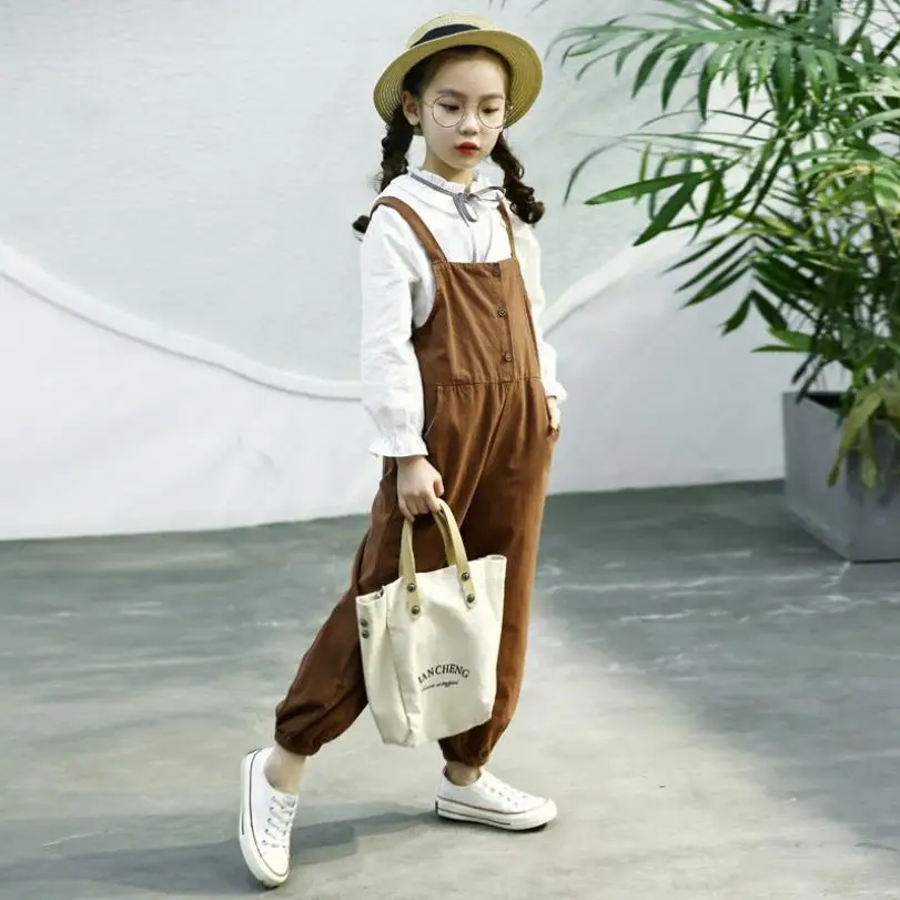 Комбинезон для маленьких девочек модель 2019 года весенний Модный комбинезон в