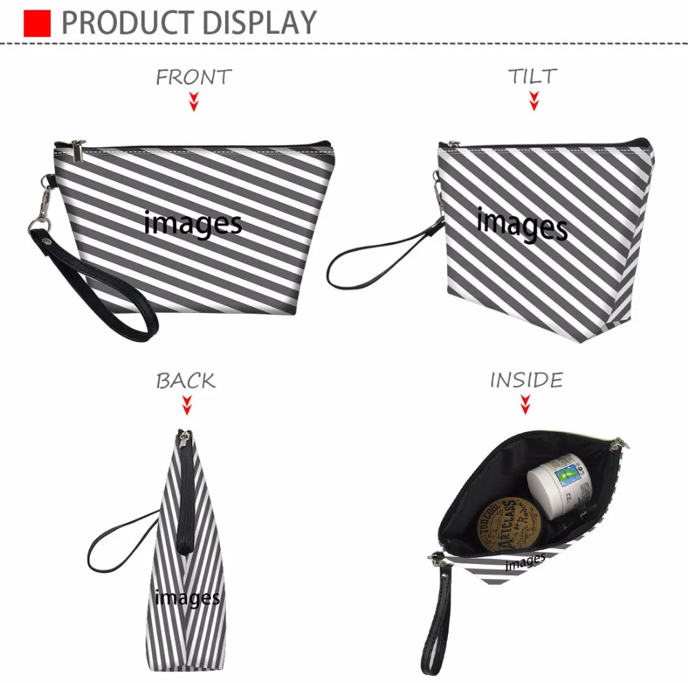 

THIKIN Makeup Bag Border Collie Printed Cosmetic Bags Toiletry Kit for Women Ladies Functional Bag Travel Organizers Pouch Box