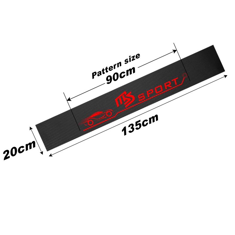 135cmX20cm на лобовое стекло автомобиля наклейка ветровое Стикеры для mazda MS 2 3 6 M5 cx 5
