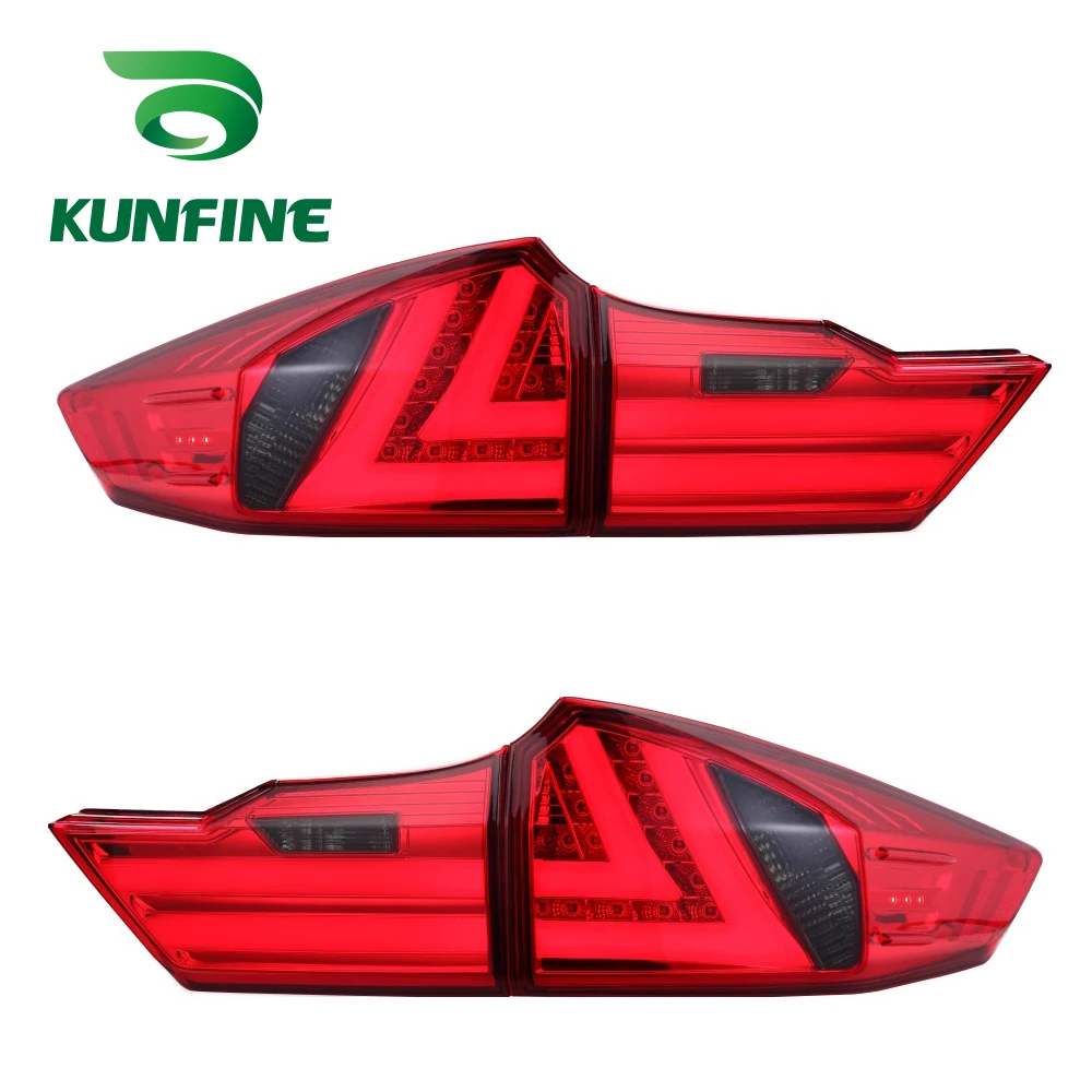KUNFINE пара Автомобильный задний светильник в сборе для Honda City 2014 светодиодный стоп