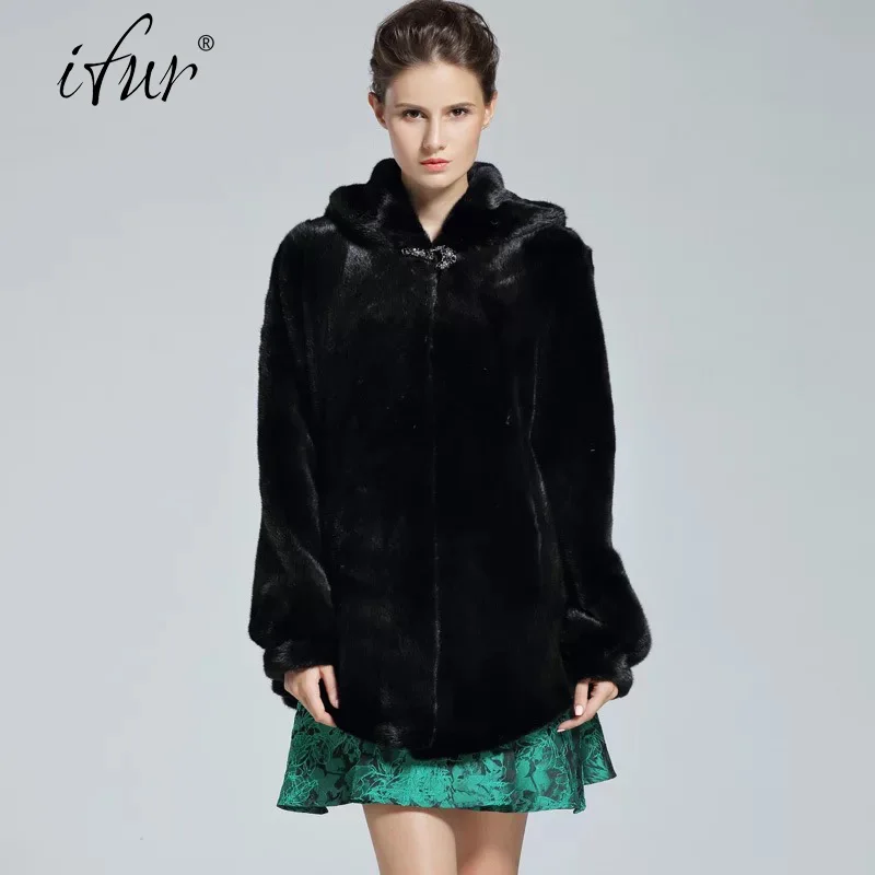 2021 бренд класса люкс для женщин натуральная норковая Меховая куртка длинная