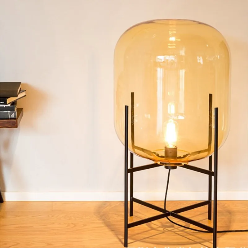 Креативный компактный стеклянный Настольный светильник Северной Европы лампа