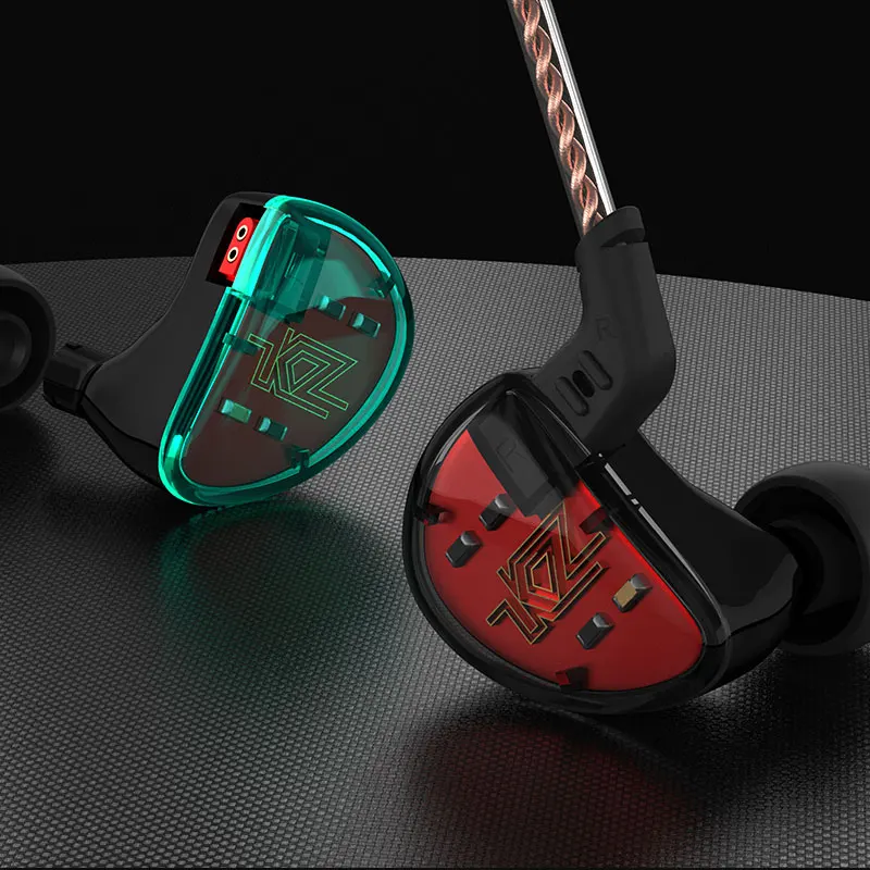 KZ AS10 5BA сбалансированная арматура Hi Fi наушники вкладыши с монитором Спортивная