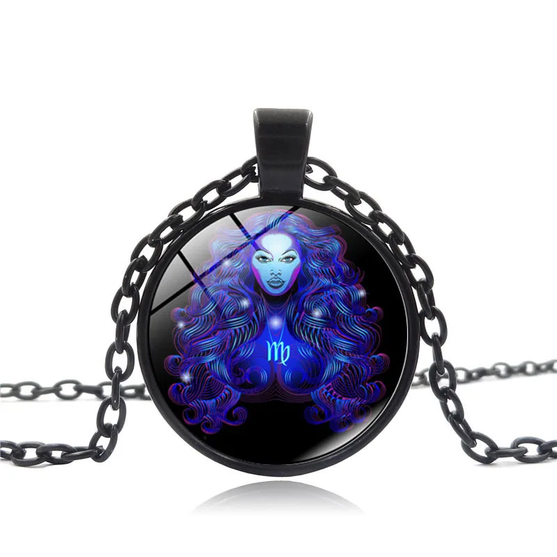 С украшением в виде кристаллов Знак зодиака женские мужские ожерелья 12 Созвездие