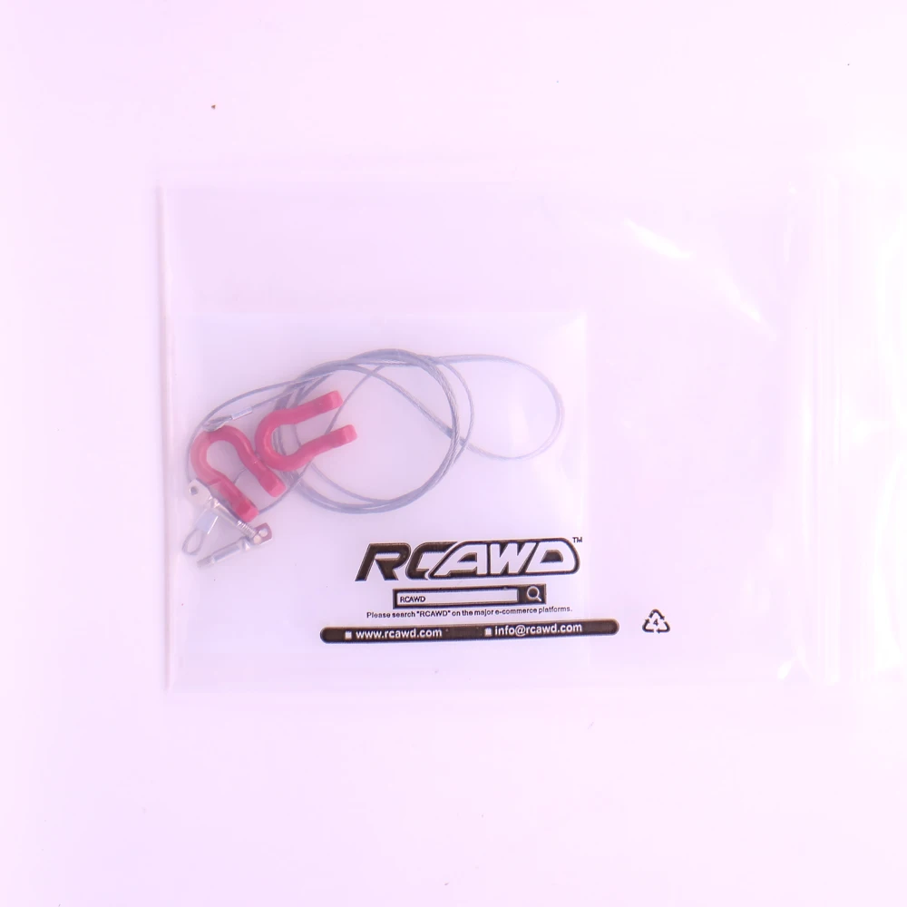 1Set RCAWD Metal U Shape Trailer Hook With Steel Wire Rope For Rc Hobby Car Crawler Scale Parts FZ0018 | Игрушки и хобби