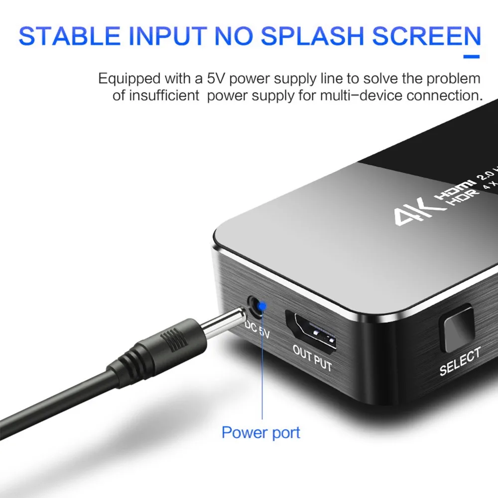 Мини Коммутатор HDMI с ИК пультом 4 в 1 k/60Hz 2 0 версия Full HD 1080P HDCP коммутатор 3D Для HDTV PS4