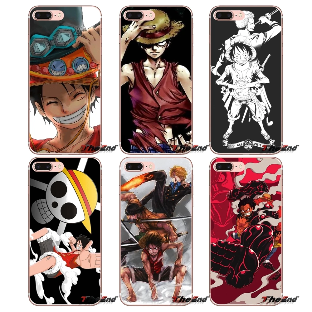 Цельный зеркальный чехол из ТПУ с обезьянкой D Luffy ACE для Sony Xperia M2 M4 M5 E3 T3 XA Aqua Z Z1 Z2 Z3
