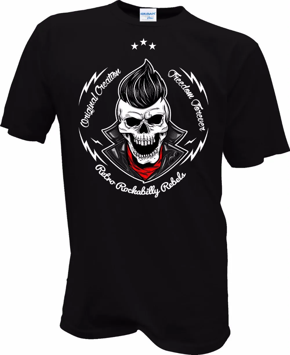 Новые известные Брендовые мужские футболки с черепом в стиле Харадзюку 50-х годов