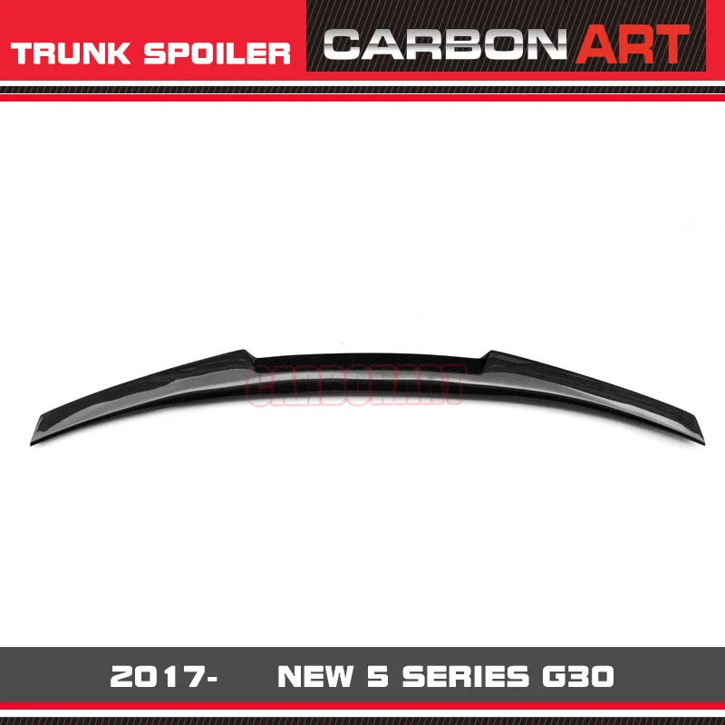M4 Design G30 Brand New 5 Series Carbon Fiber Trunk Spoiler Wing Bootlid Lip Glossy Black For BMW 520 530 540 525i M550i 2017- | Автомобили