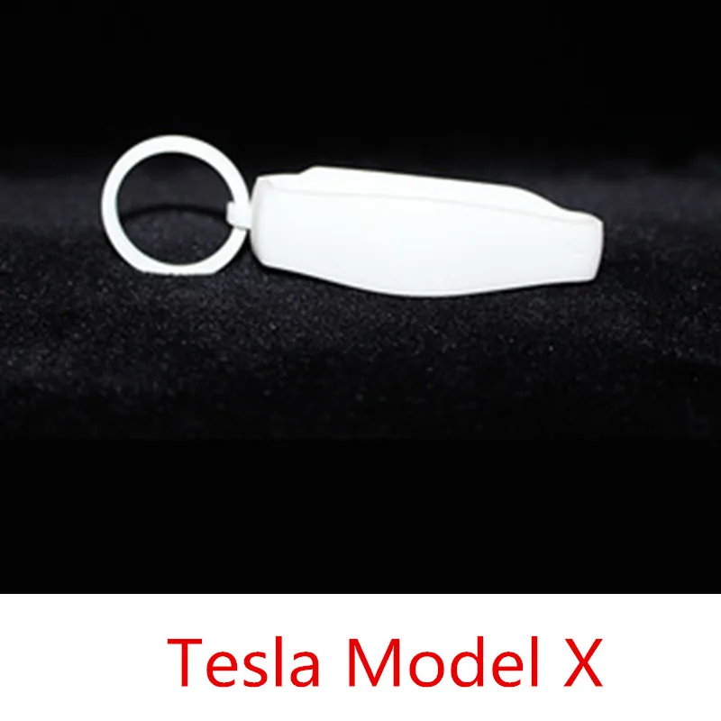 Tesla модель X S смарт-ключ защитный чехол Брелок креативный кулон защитный чехол автомобильный ключ чехол для Tesla модель X S - Название цвета: White (Tesla X)