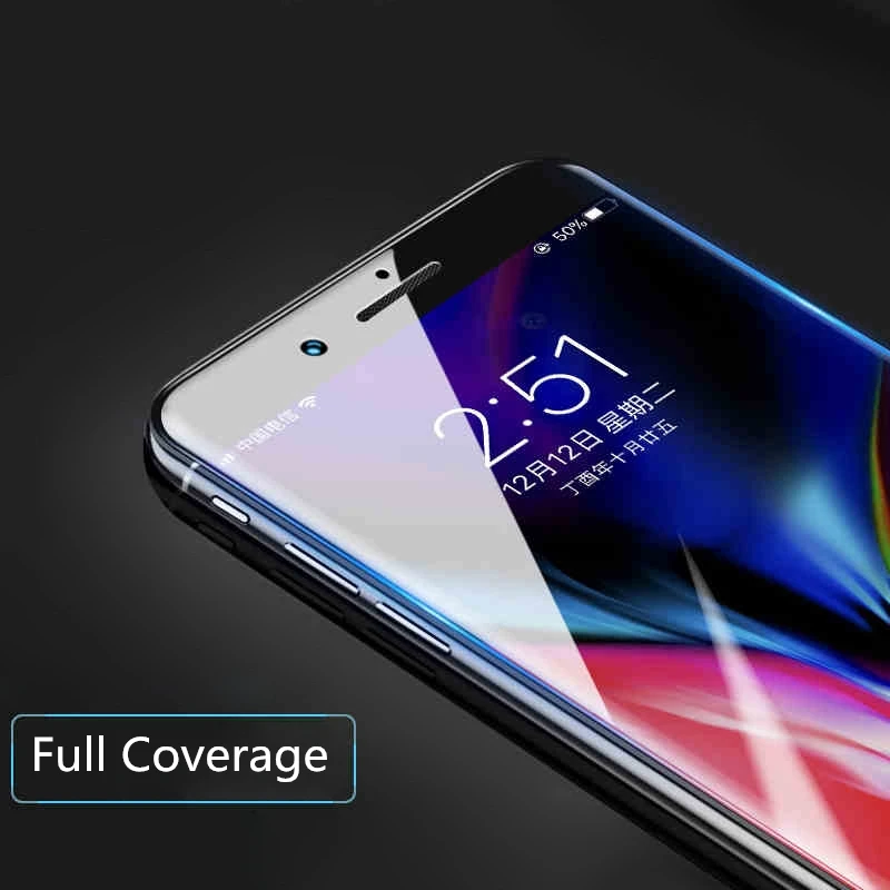 3D стекло для Iphone8 закаленное Apple I Phone 6 S 7 8 Plus полноразмерный чехол с защитной