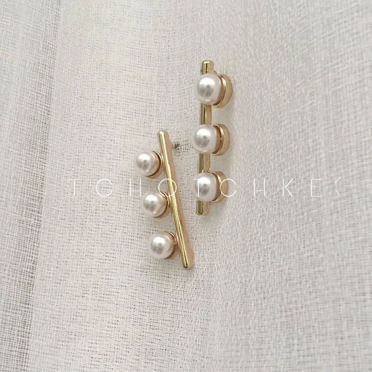 Серьги пусеты с искусственным жемчугом 4549|earring trendy|pearl stud earringsstud earrings |