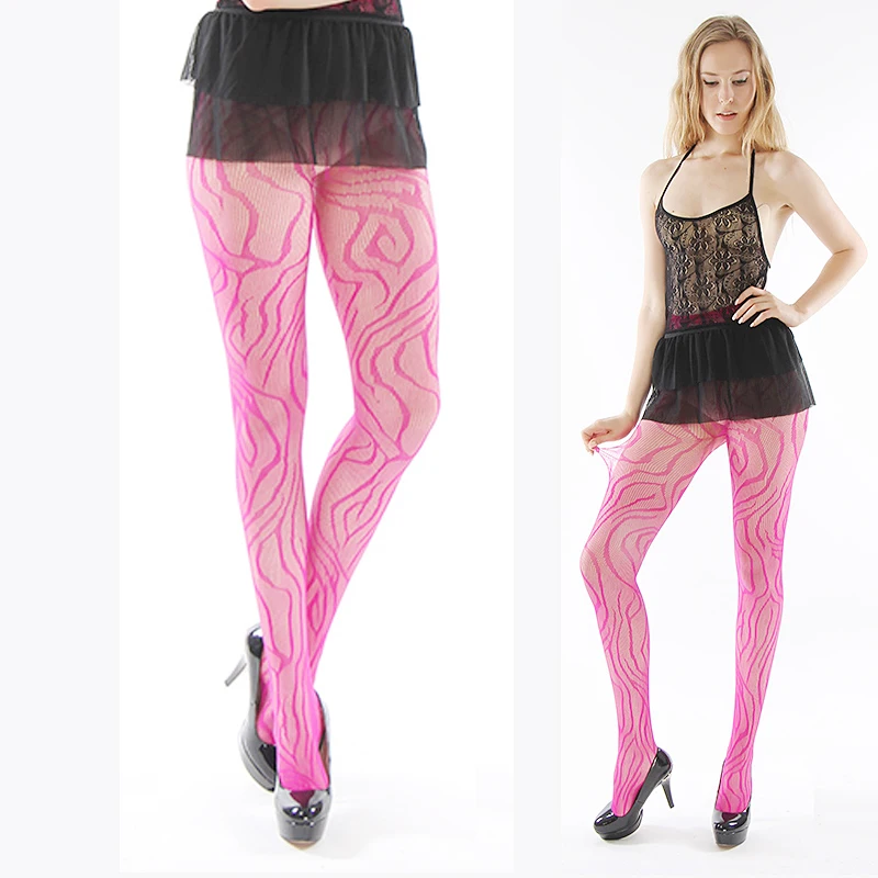 

Women Over the Knee Tattoo Tights Natural Color Sexy Tinted Sheer High Stockings Pantyhose 010