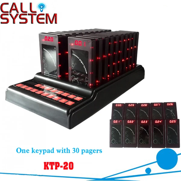 Беспроводная Гостевая пейджинговая система с зуммером для ресторана тонкий