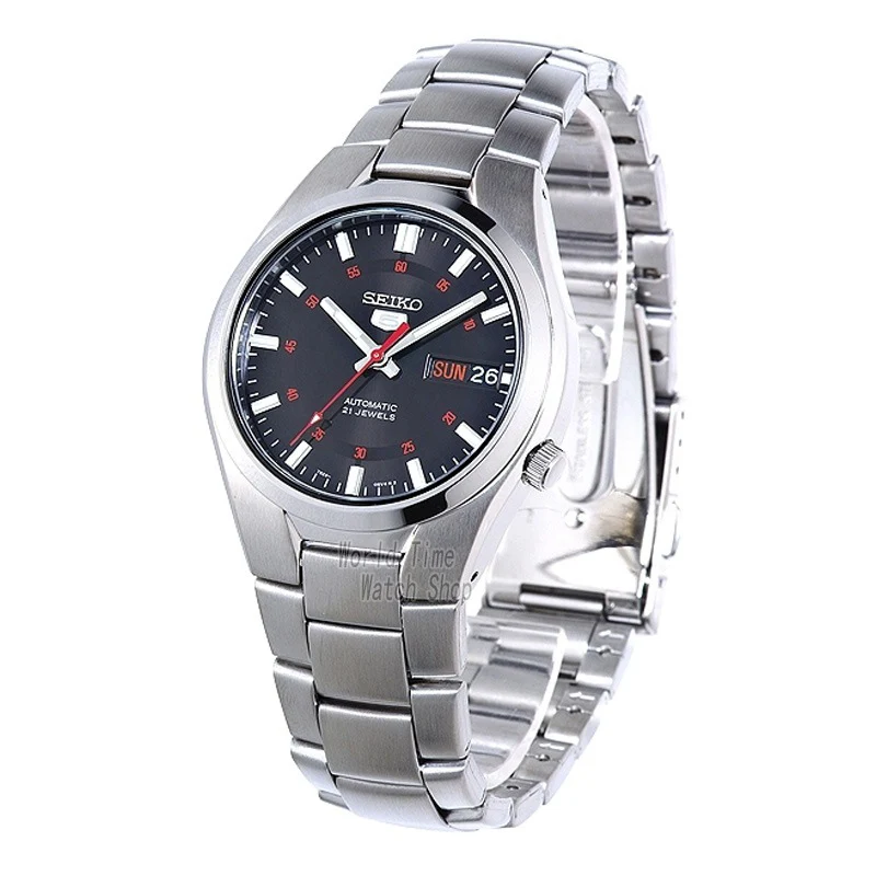 Часы SEIKO щит № 5 автоматических Weekday часы Водонепроницаемый Для мужчин  игровая доска объявлений SNK617K1 | Наручные часы | АлиЭкспресс