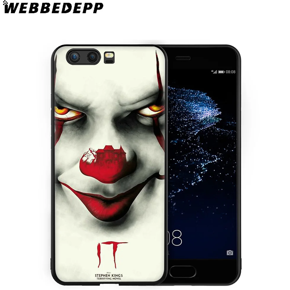 WEBBEDEPP Stephen King It Soft Case for Huawei P8 P9 P10 P20 P30 Lite Pro P Smart Z Plus 2019 Y6 Prime 2018 2017 Mini |