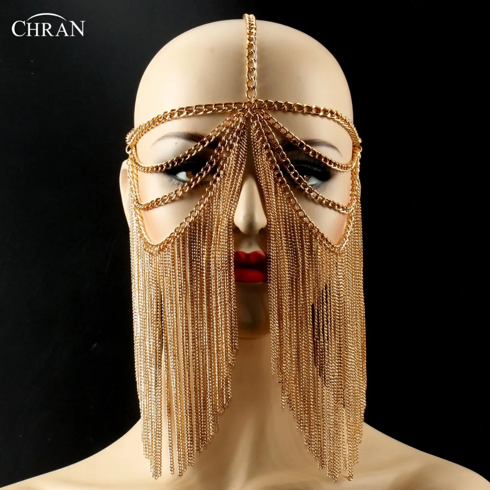 Chran Женская Многослойная Металлическая головная повязка на голову украшения для