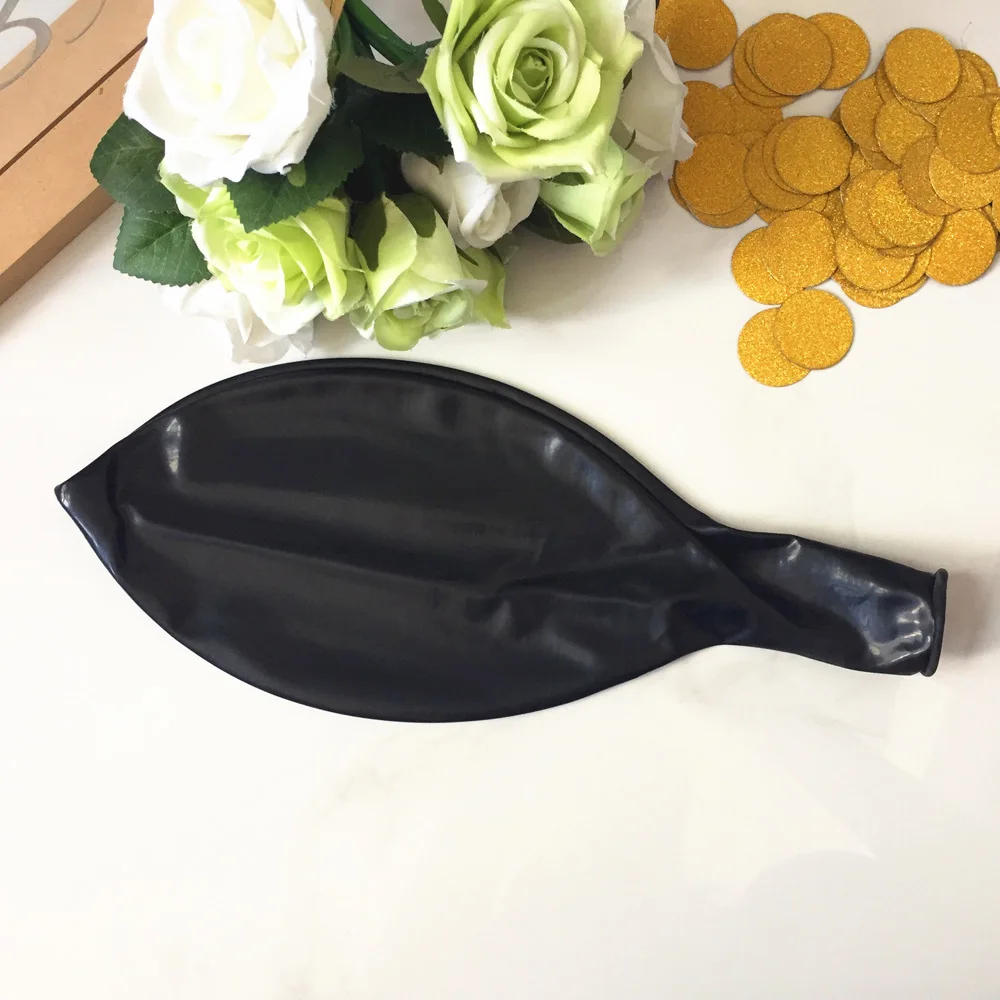 36 Round black Круглые и овальные латексные шары 36 дюймов Свадебные украшения гелиевые большие гигантские шарики для День Рождения вечерние декоративные надувные воздушные шары - Цвет: 36 Round black