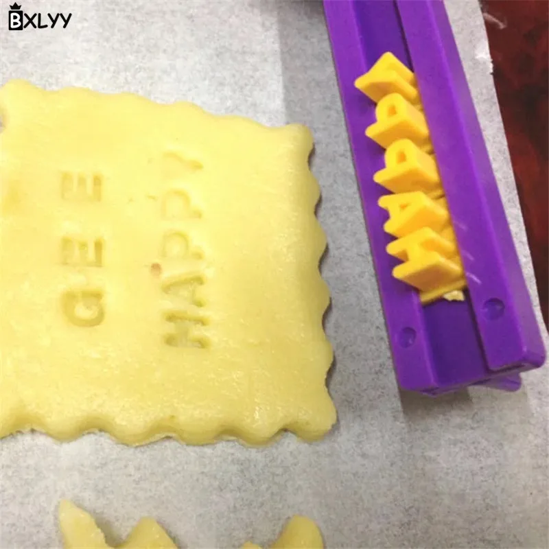 BXLYY DIY форма для печенья английский алфавитно-цифровой формы выпечки инструмент