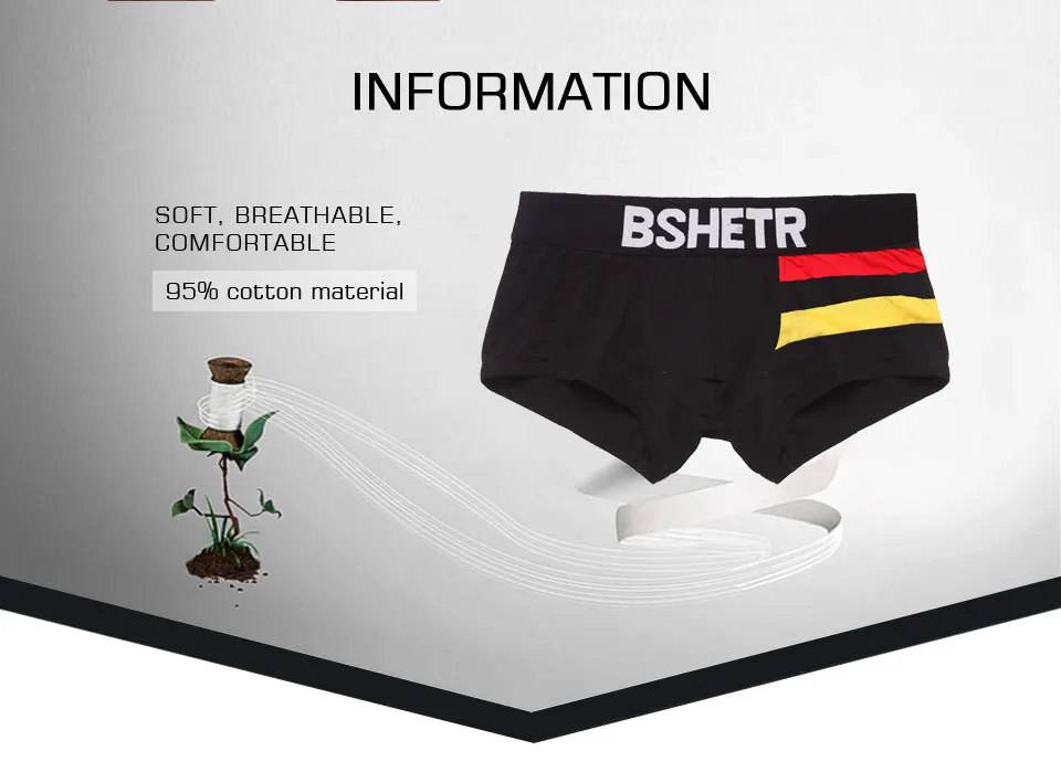 BSHETR 3 шт./партия для мужчин s наборы боксеров Мужское нижнее белье Homme Cueca Трусы боксеры шорты хлопок сексуальные мягкие мужские боксеры трусы