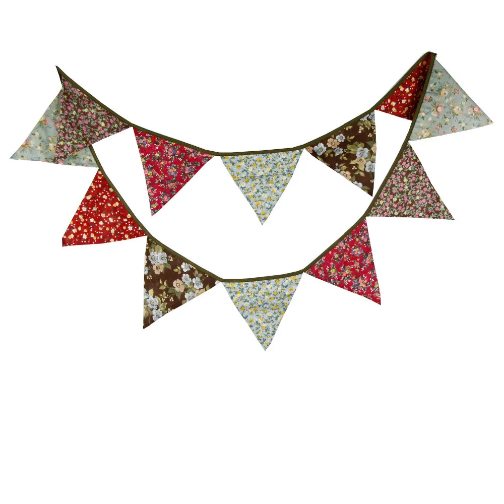 1 шт. 3 2 м Ретро домашний сад хлопок Висячие флаги Свадебные украшения баннеры для