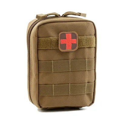 Khaki Походная сумка для аптечки, тактическая медицинская сумка Molle, многофункциональный поясной чехол, наборы для экстренной помощи, походная сумка - Цвет: Khaki