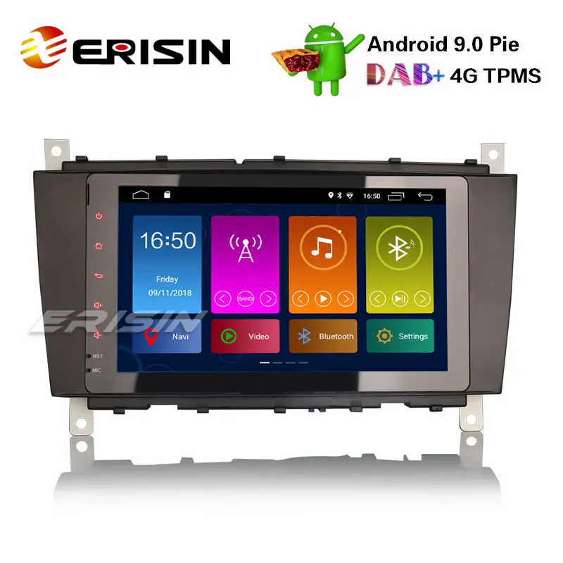 Автомобильный радиоприемник Erisin ES2983C 8 дюймов Android 9 0 DAB + 4G Wi-Fi GPS DVR система для Benz CLK