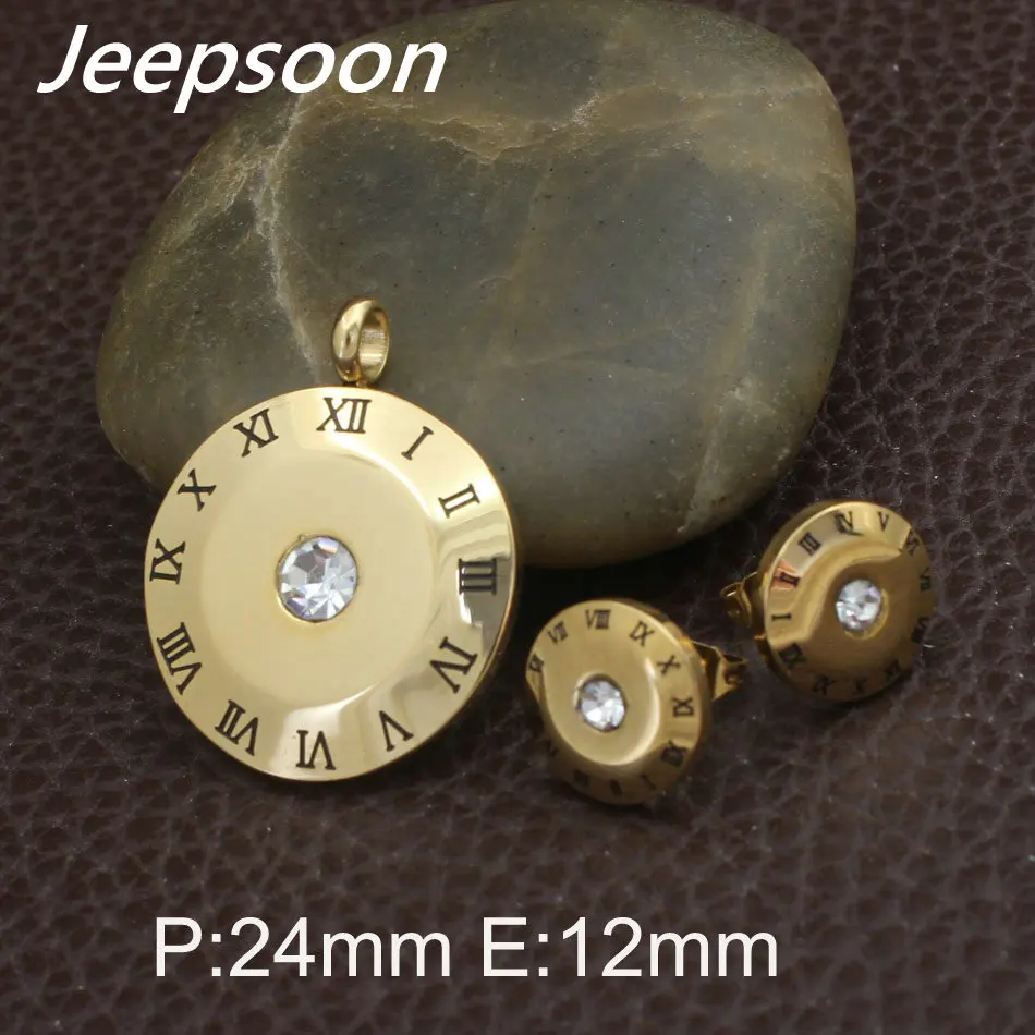 Круглые новые модные ювелирные изделия из нержавеющей стали двухцветные