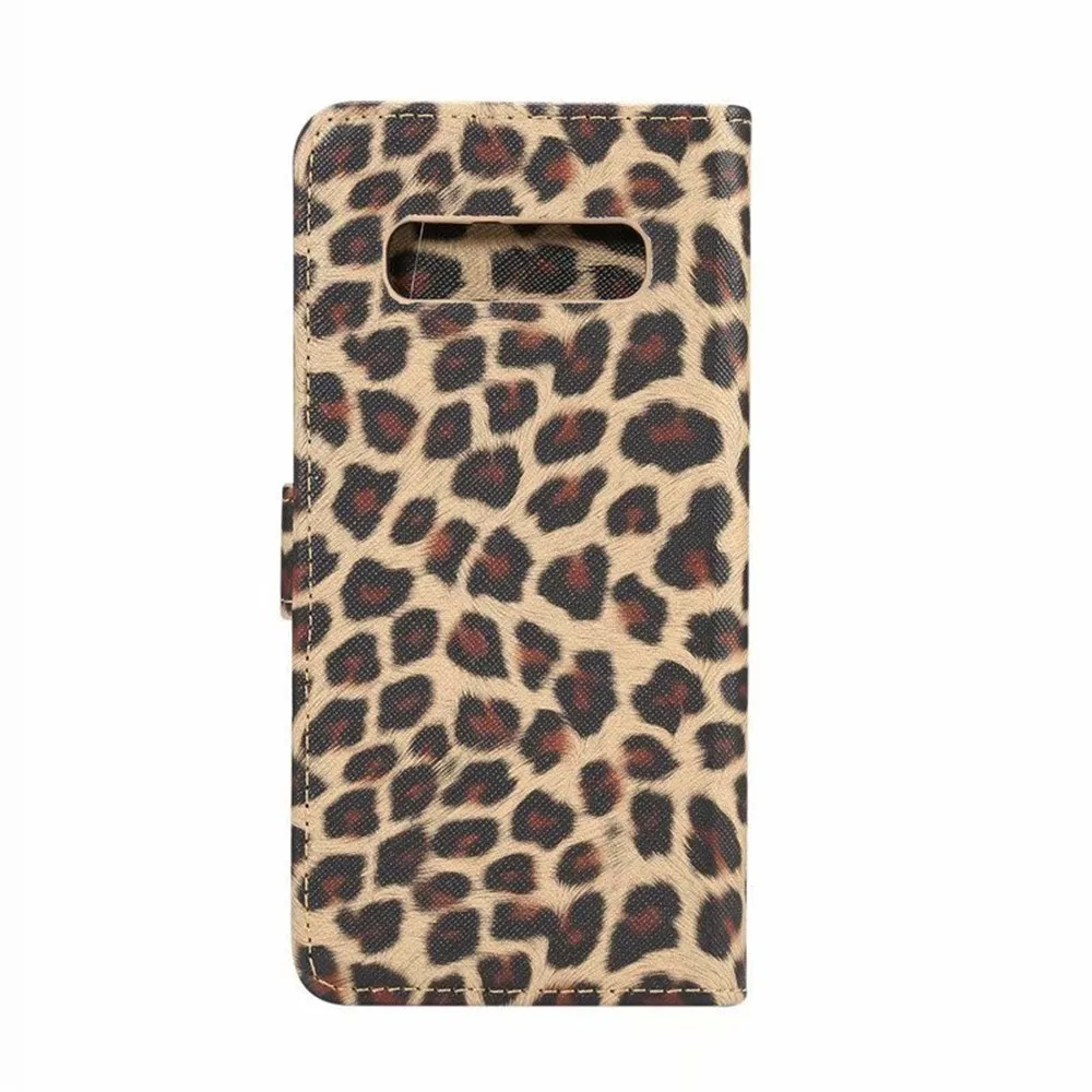 Для samsung Galaxy S10E S10 Plus S9 S8 кожаный чехол-книжка с леопардовым принтом чехол-кошелек для samsung Note 10+ 10 Pro 9 8 чехол