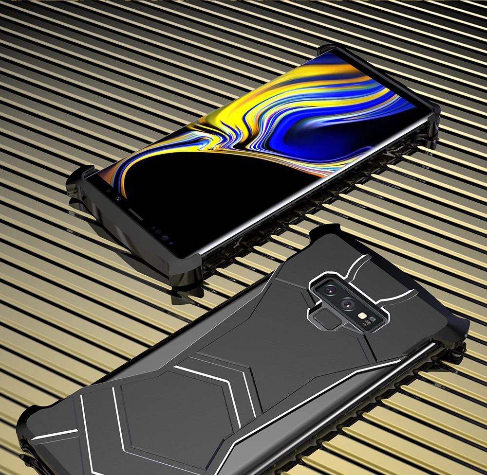 R-Just Роскошный чехол для телефона с пантерой для samsung Galaxy S10 S10e S10Plus алюминиевый бампер Магнитный защитный чехол для Galaxy Note 9
