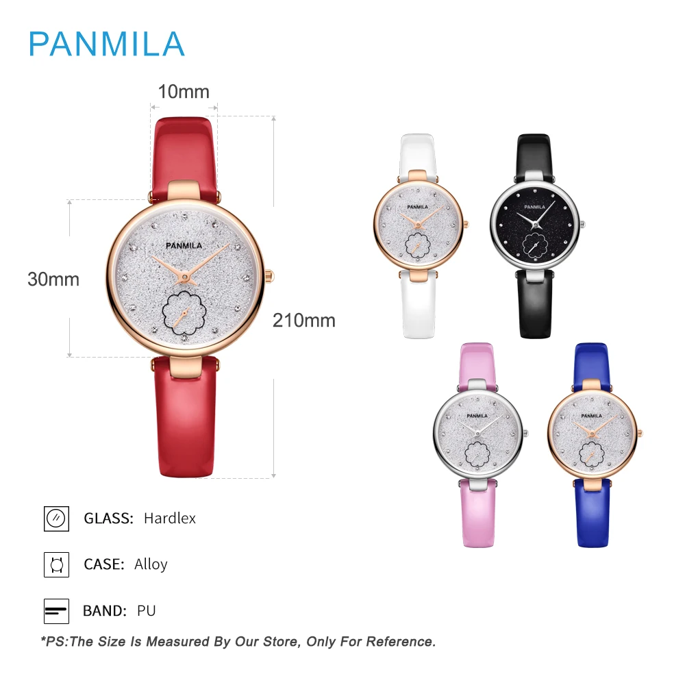 PANMILA Топ бренд роскошное платье женские часы розовое золото повседневные