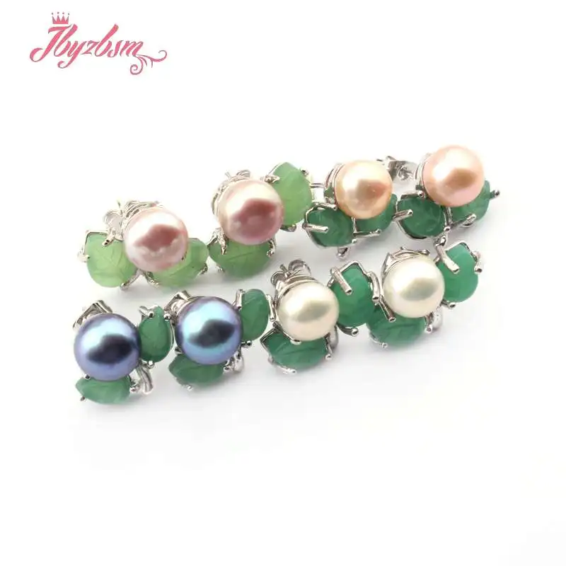1 пара женские серьги с натуральным пресноводным жемчугом 6 мм|earrings fashion|earrings free