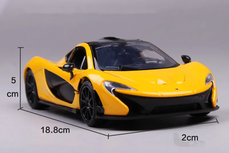 Модели легкосплавных автомобилей 1:24 спортивный автомобиль McLarenP1 с высокой