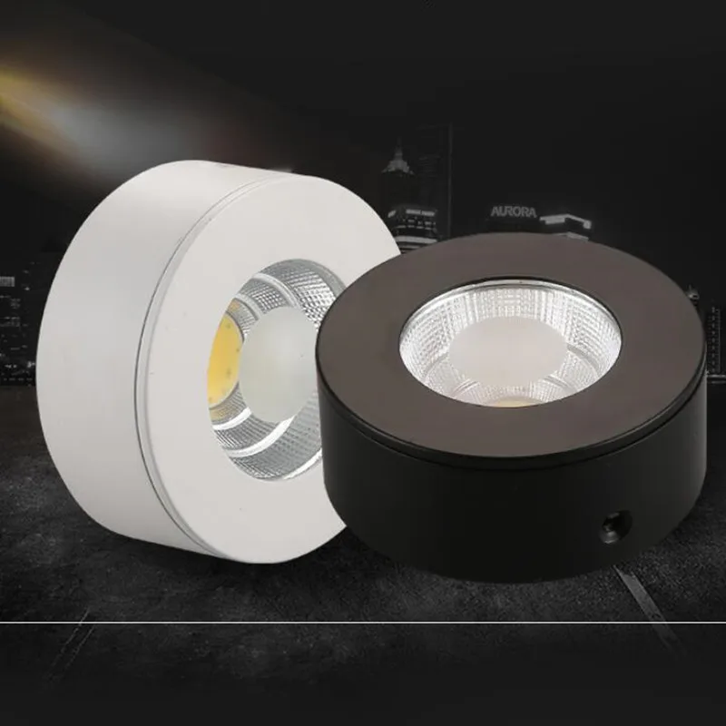 Ультратонкий поверхностный светодиодный cob точечный потолочный светильник