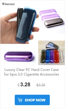 Роскошная кожаная сумка для IQOS 2,4 чехол для IQOS 2,4 Plus аксессуары для электронных сигарет защитный чехол для переноски+ Модный ремешок