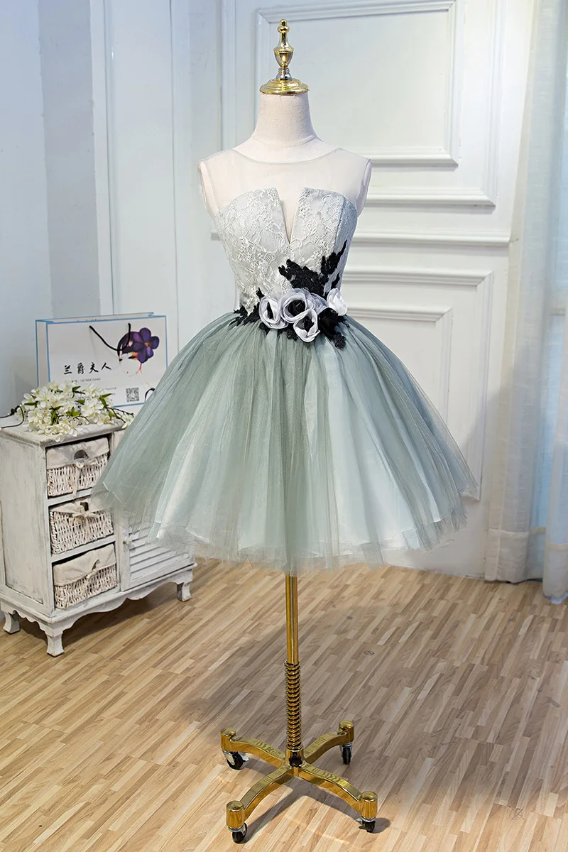Robe De Soriee Новое роскошное коктейльное платье короткое Кружевное Цветочное без