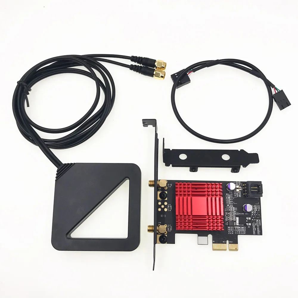 Адаптер PCI E 1X для ПК Intel AX200 AX200NGW 802.11ac 2400 Мбит/с Bluetooth 5 0|Сетевые карты| |