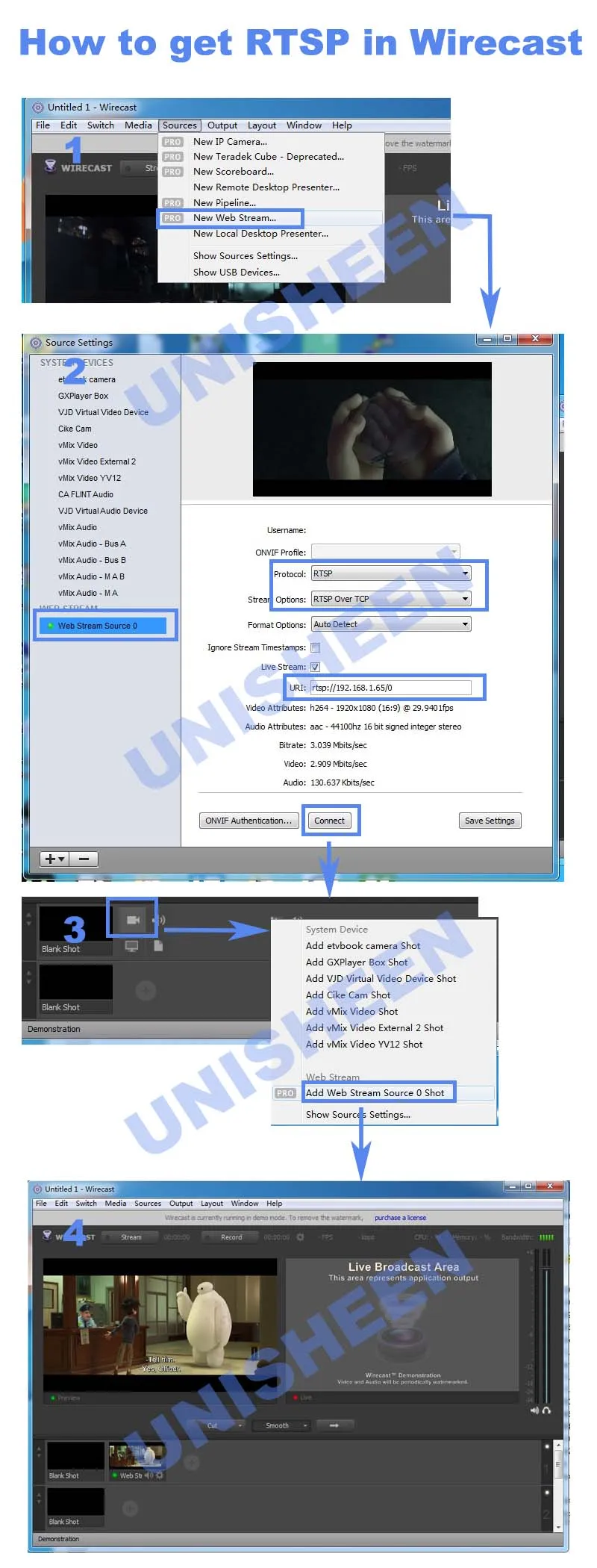 Unisheen H.264 HDMI видео кодировщик низкая Lantency передатчик камера для Ip прямая трансляция беспроводной Facebook Youtube Ustream Wowza