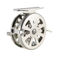fishing reels fly reels right handed aluminum alloy smooth rock ice fishing accessories stainless steel spool fly fishing reel