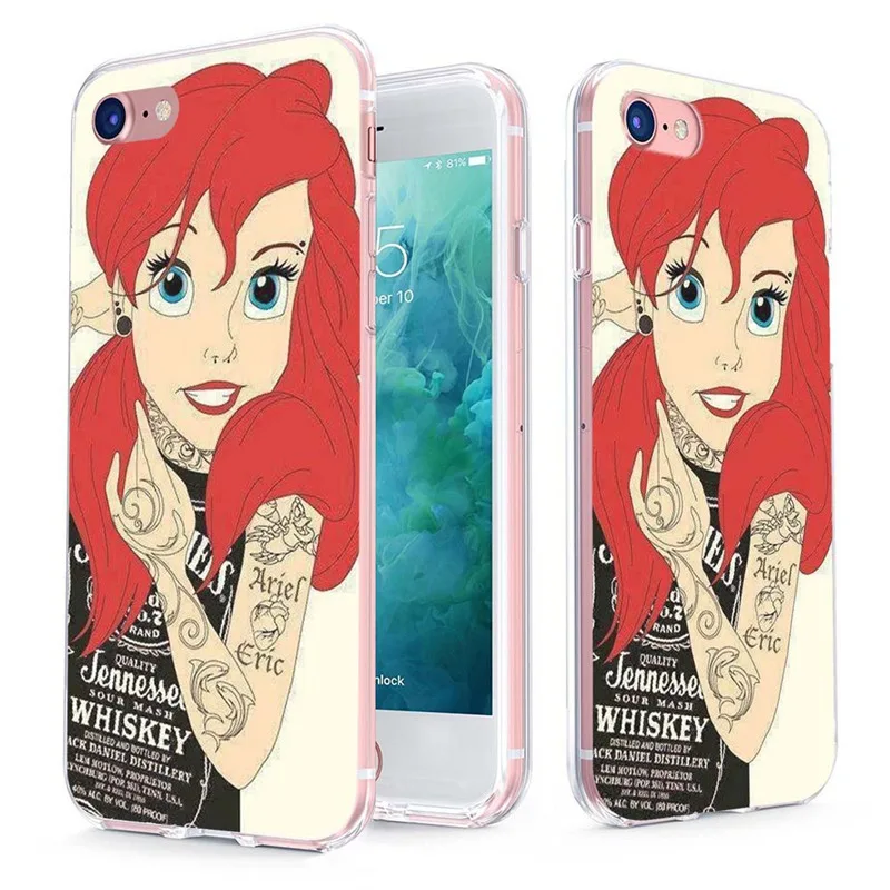MLCRIYG мягкий телефон чехол для iPhone 6 S Plus 7 8 X TPU красочный матросский Татто Алиса