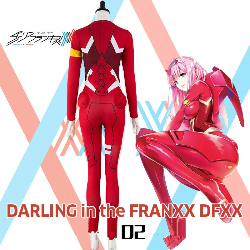 DARLING in the FRANXX DFXX ZERO TWO 02 национальная команда маскарадный костюм комбинезоны