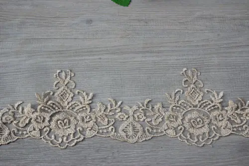 Кружевные Аксессуары для рукоделия 17 см wide-5Yards в партии Золотая сетка вышивка